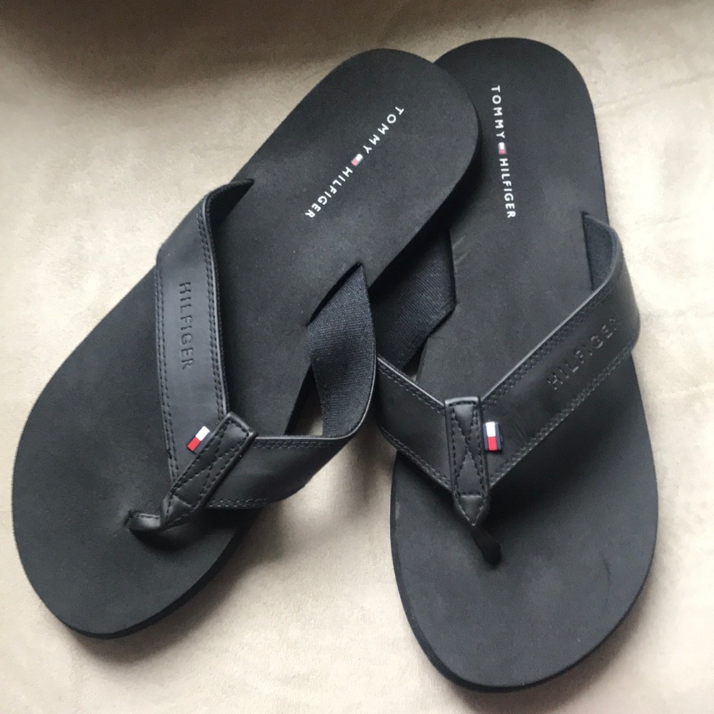 Mens Tommy Hilfiger flip flops